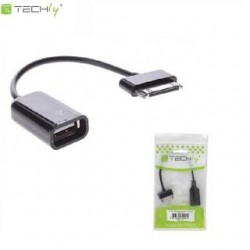 Adapter Techly I-SAM-EXT20 USB OTG do Samsung Galaxy Tab, 0,2m, czarny