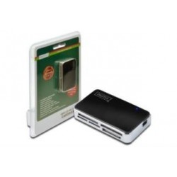 Czytnik kart Digitus DA-70322-1 USB 2.0, uniwersalny, czarno-srebrny