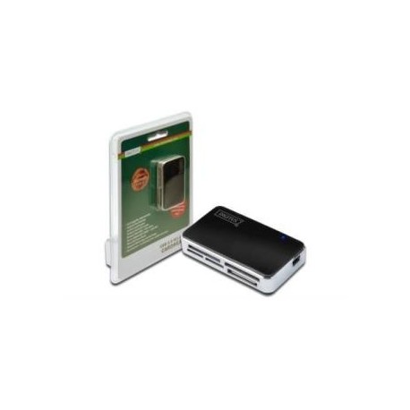 Czytnik kart Digitus DA-70322-1 USB 2.0, uniwersalny, czarno-srebrny