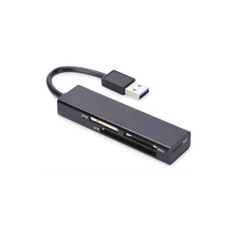Czytnik kart Ednet 4-portowy USB 3.0 (CF, SD, MicroSD/SDHC, MS), czarny