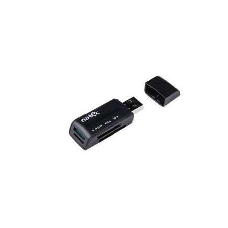 Czytnik kart Natec Mini Ant 3 SDHC MMC M2 MicroSD USB 2.0 Black