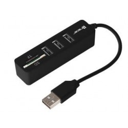 Czytnik kart Tracer All-In-One + HUB USB CH4