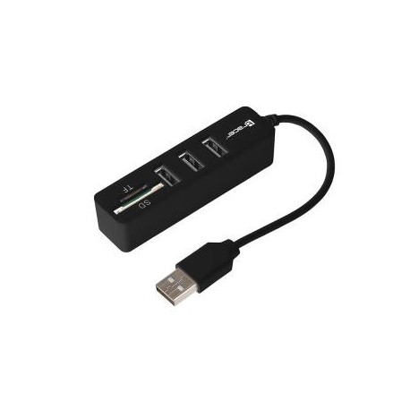 Czytnik kart Tracer All-In-One + HUB USB CH4