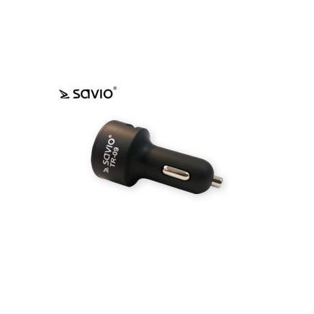 Transmiter samochodowy Savio TR-09 z funkcją Bluetooth + ładowarka 2,4A