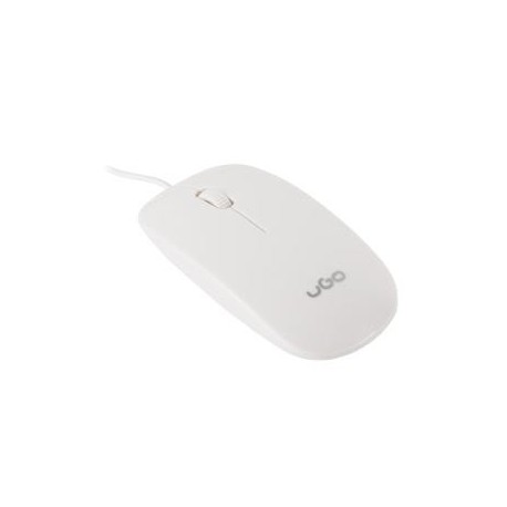 Mysz przewodowa UGO MY-06 optyczna 1200 DPI biała