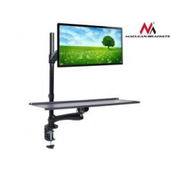 Uchwyt do monitora oraz klawiatury Maclean MC-681 13-27" 9kg czarny max VESA 100x100