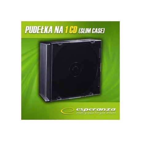 Pudełko SLIM Esperanza 5,2mm - Czarne - Pakiet 10