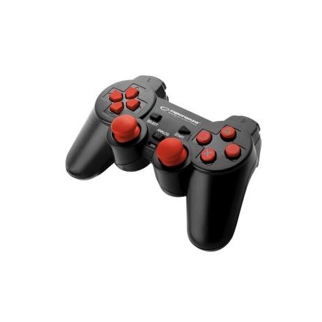 Gamepad PS2/PS3/PC USB Esperanza "Corsair" czarno/czerwony