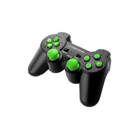Gamepad PS3/PC USB Esperanza "Trooper" czarno/zielony