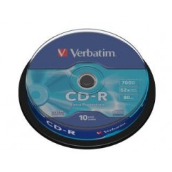 CD-R Verbatim 52x 700MB Extra Protection (Cake 10)