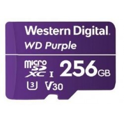 Karta pamięci WD Purple™ WDD256G1P0A 256GB Surveillance MicroSDXC UHS-3 U3 V30 (100/60 MB/s)