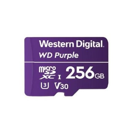 Karta pamięci WD Purple™ WDD256G1P0A 256GB Surveillance MicroSDXC UHS-3 U3 V30 (100/60 MB/s)