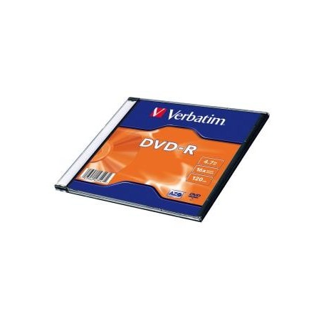 DVD-R Verbatim 4.7GB X16 Matt Silver (20 Slim)