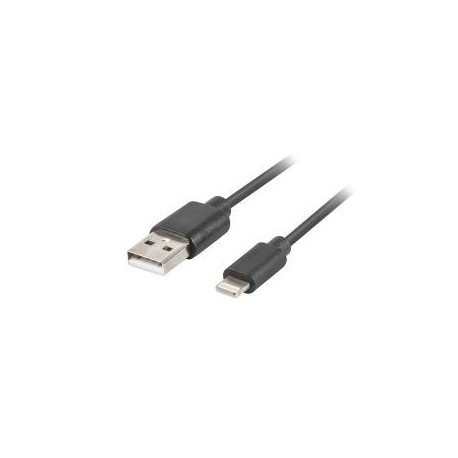Kabel Lanberg Lightning(M) - USB-A(M) 1m czarny