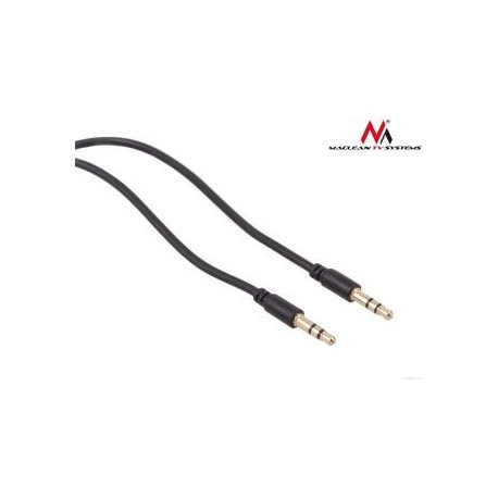Kabel audio Maclean MCTV-815 miniJack 3,5mm (M) - miniJack 3,5mm (M), 1.5m Czarny 