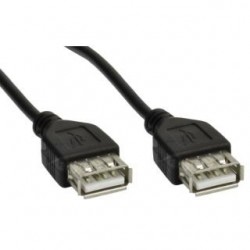 Kabel USB 2.0 Akyga AK-USB-06 USB A(F) - A(F) 1,8m czarny
