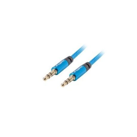 Kabel Premium audio Lanberg stereo minijack - minijack M/M 2m niebieski