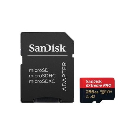 Karta pamięci MicroSDXC SanDisk EXTREME PRO 256GB 170/90 MB/s A2 C10 V30 UHS-I U3