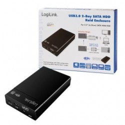 Obudowa na dysk LogiLink UA0285 2x HDD/SSD 2,5" USB3.0