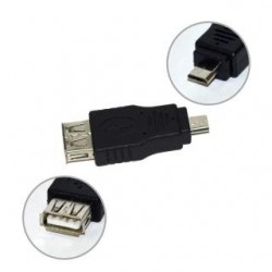 Adapter VAKOSS TC-U109K micro USB B/M - USB A/F czarny