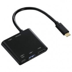 Kabel adapter Hama multiport 4w1 USB-C - 3xUSB + HDMI