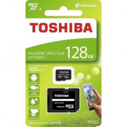 Karta pamięci MicroSDXC TOSHIBA M203 (THN-M203K1280EA) 128GB UHS-I Class 10 + adapter