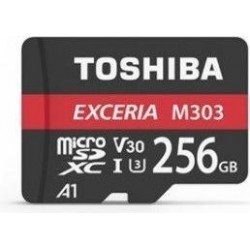 Karta pamięci MicroSDXC TOSHIBA Exceria M303 (THN-M303R2560E2) 128GB UHS-III Class A1 + adapter