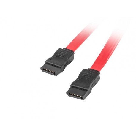 Kabel SATA Lanberg DATA III (6Gb/s) F/F 0,7m czerwony