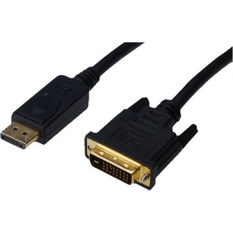 Kabel ASSMANN DisplayPort z zatrzaskiem 1080p 60Hz FHD Typ DP/DVI-D (24+1) M/M 2m
