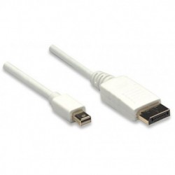 Kabel DisplayPort Manhattan C-DPM1 Mini DisplayPort/DisplayPort M/M 1m biały