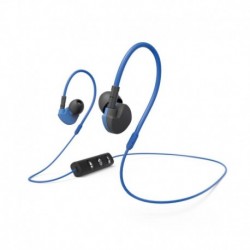 Słuchawki z mikrofonem Hama "Run BT" dokanałowe czarno-niebieskie