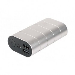 Powerbank Verbatim 10000mAh 2x USB-A + micro USB srebrny
