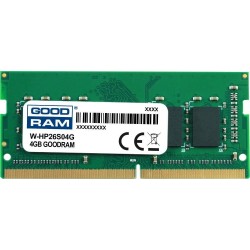 Pamięć DDR4 GOODRAM SODIMM 4GB 2666MHz ded. do HP (W-HP26S04G)