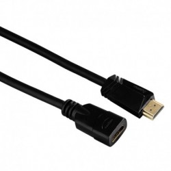 Kabel przedłużacz Hama HDMI (M) - HDMI (F) 3m Techline czarny
