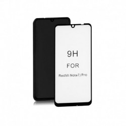 Szkło ochronne hartowane PREMIUM Qoltec do Xiaomi Redmi Note 7 | 6D | Czarne