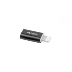 Adapter Lanberg micro USB(F) 2.0 - Lightning(M) czarny