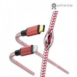 Kabel USB 2.0 Hama Data "Reflected" USB Type-C - Lightning 1,5m, czerwony
