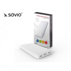 Powerbank Savio BA-02 10000mAh biały