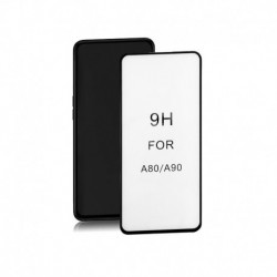 Szkło ochronne hartowane PREMIUM Qoltec do Samsung Galaxy A90 | 6D | Pełne | Czarne
