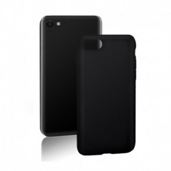 Etui Qoltec na iPhone 7 | Płynny silikon | Czarny