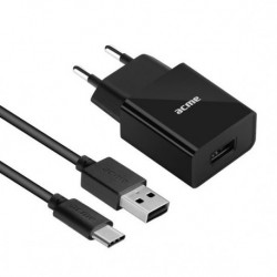 Ładowarka sieciowa Acme CH212 1 port USB, 2,4A (12W), szybka + kabel USB Typ-C