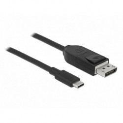 Kabel adapter Delock USB type-C(M) - DisplayPort(M) 8K 60Hz 1,5m czarny