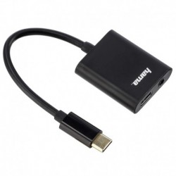 Kabel adapter Hama USB-C - USB-C + Jack 3,5mm
