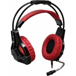Słuchawki z mikrofonem Defender LESTER podświetlane USB Gaming + czarno-czerwone