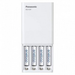 Ładowarka Eneloop Panasonic USB z funkcją Powerbanku BQ-CC87 + AA 4 SZT