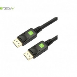 Kabel DisplayPort Techly 4K DisplayPort/DisplayPort M/M, 5m, czarny