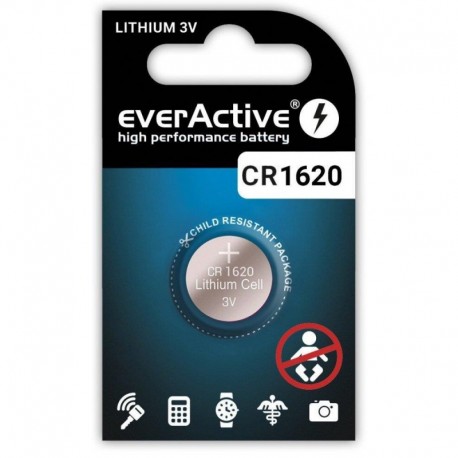 Bateria litowa CR1620 everActive 1 szt.