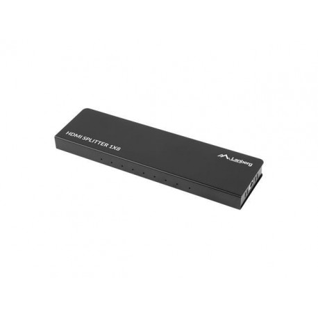 Switch HDMI Lanberg 8x HDMI 4K + zasilacz czarny