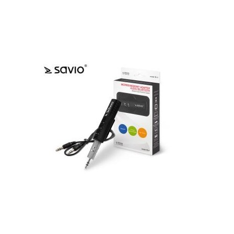 Adapter bezprzewodowy audio/bluetooth Savio TR-11/B, czarny