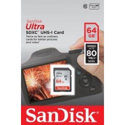 Karta pamięci SDXC SanDisk Ultra SDXC 64GB 80 MB/s UHS-I class 10 